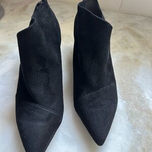 Black Suede Ankle Boots - Never Worn